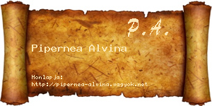 Pipernea Alvina névjegykártya